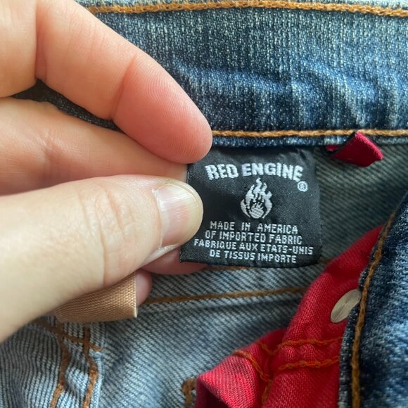 Red Engine Women's Vintage Denim Cropped Jeans Size 28 EUC - Picture 8 of 14